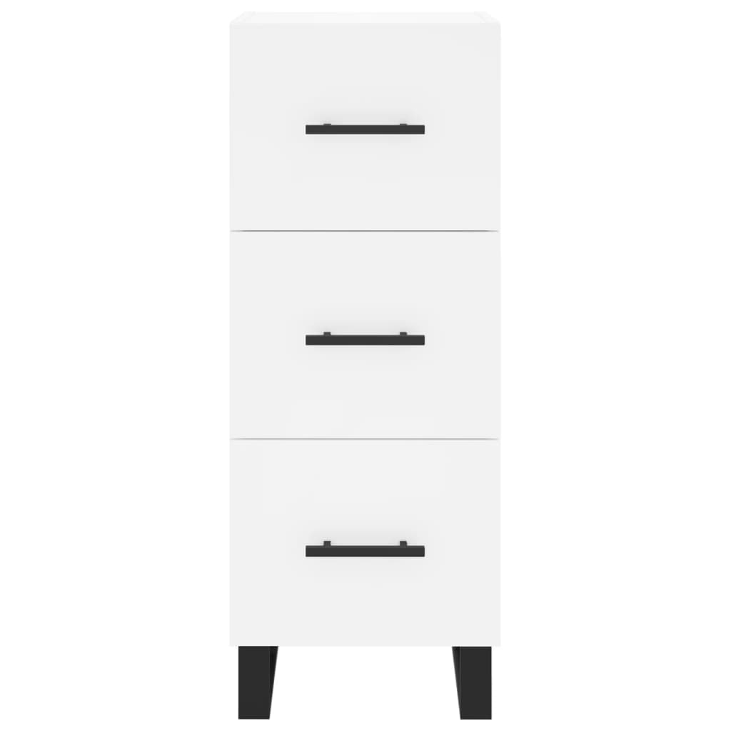 Dressoir 34,5x34x90 cm bewerkt hout wit is nu te koop bij PeponiXL, paradijselijk wonen!