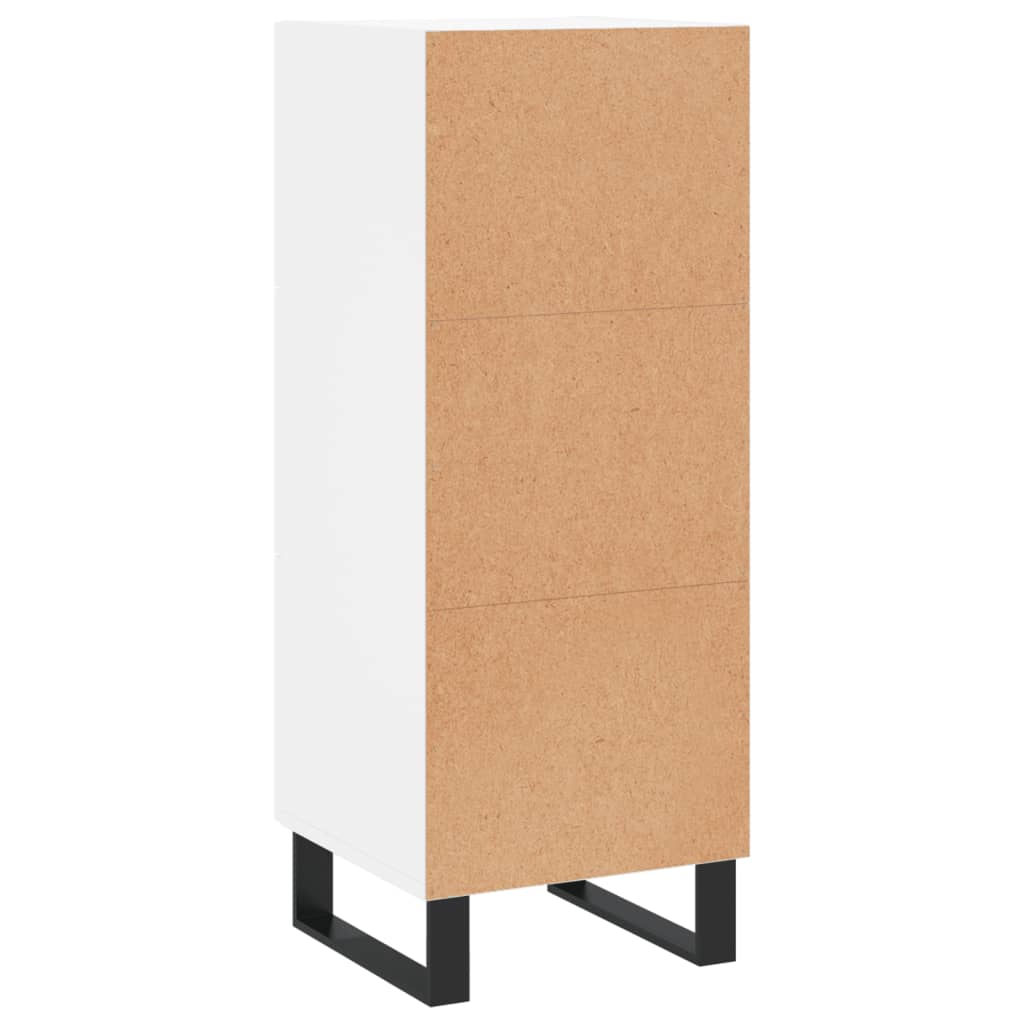 Dressoir 34,5x34x90 cm bewerkt hout wit is nu te koop bij PeponiXL, paradijselijk wonen!