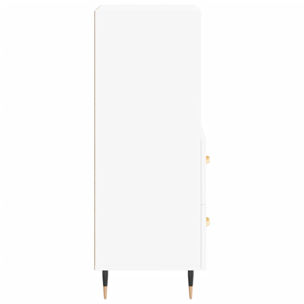 Dressoir 34,5x34x90 cm bewerkt hout wit is nu te koop bij PeponiXL, paradijselijk wonen!