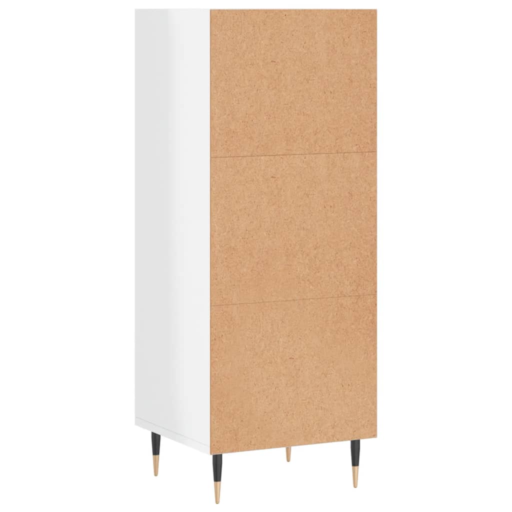 Dressoir 34,5x32,5x90 cm bewerkt hout hoogglans wit is nu te koop bij PeponiXL, paradijselijk wonen!