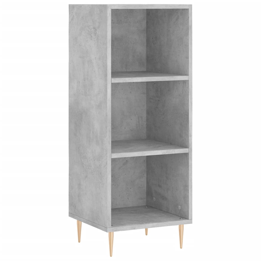 Dressoir 34,5x32,5x90 cm bewerkt hout betongrijs is nu te koop bij PeponiXL, paradijselijk wonen!