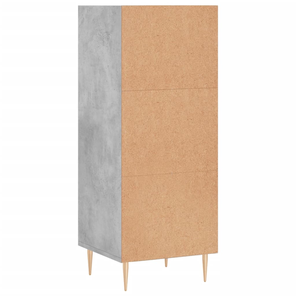 Dressoir 34,5x32,5x90 cm bewerkt hout betongrijs is nu te koop bij PeponiXL, paradijselijk wonen!
