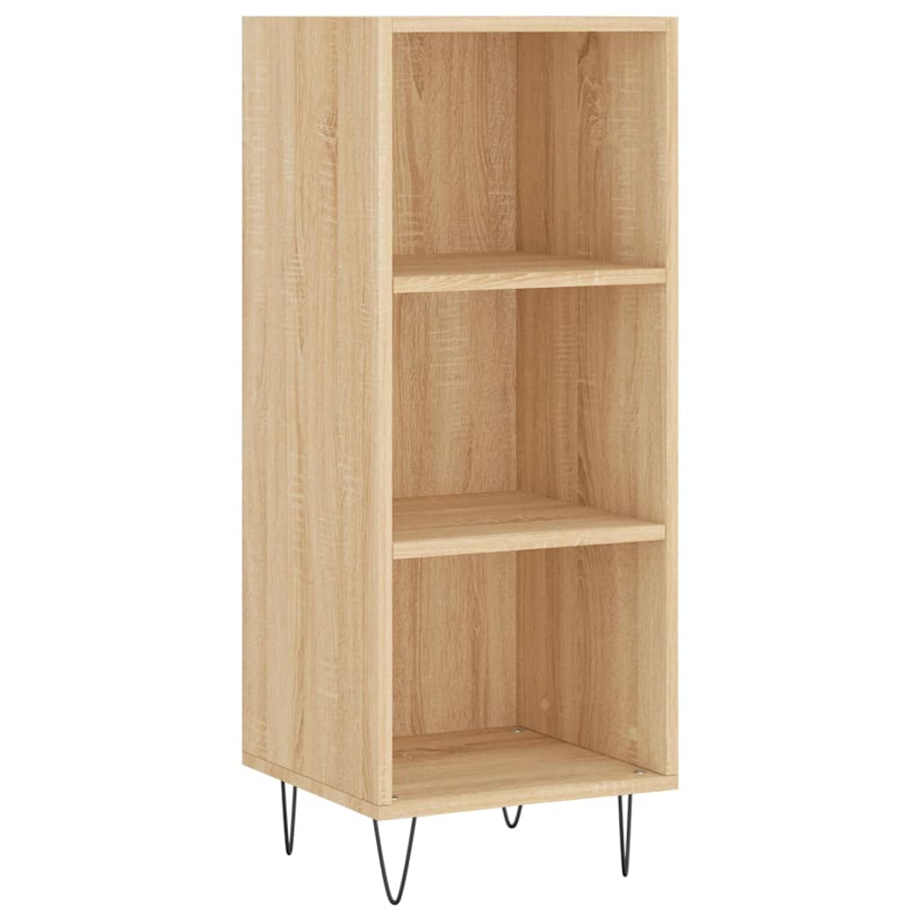 Dressoir 34,5x32,5x90 cm bewerkt hout sonoma eikenkleurig is nu te koop bij PeponiXL, paradijselijk wonen!