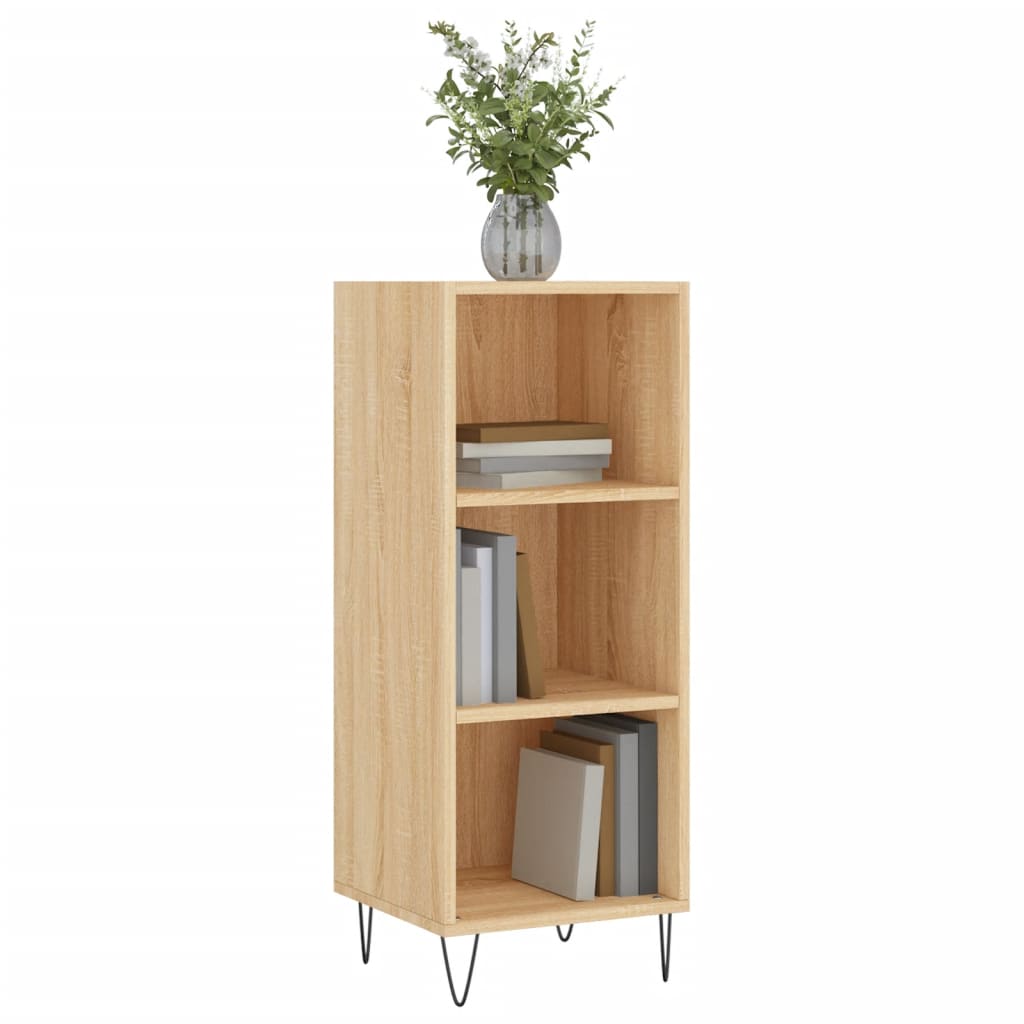 Dressoir 34,5x32,5x90 cm bewerkt hout sonoma eikenkleurig is nu te koop bij PeponiXL, paradijselijk wonen!