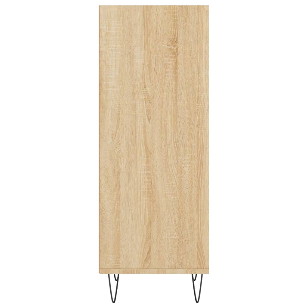 Dressoir 34,5x32,5x90 cm bewerkt hout sonoma eikenkleurig is nu te koop bij PeponiXL, paradijselijk wonen!