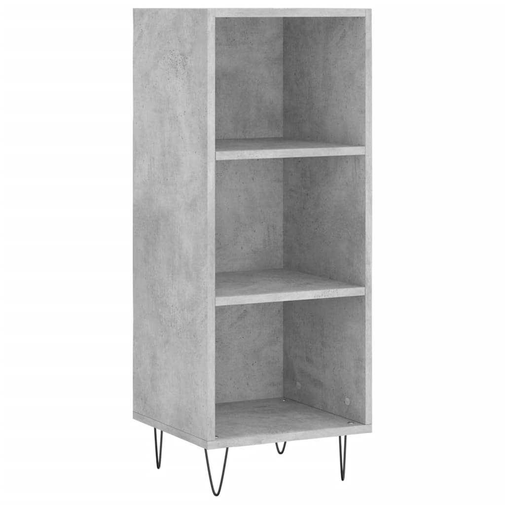 Dressoir 34,5x32,5x90 cm bewerkt hout betongrijs is nu te koop bij PeponiXL, paradijselijk wonen!