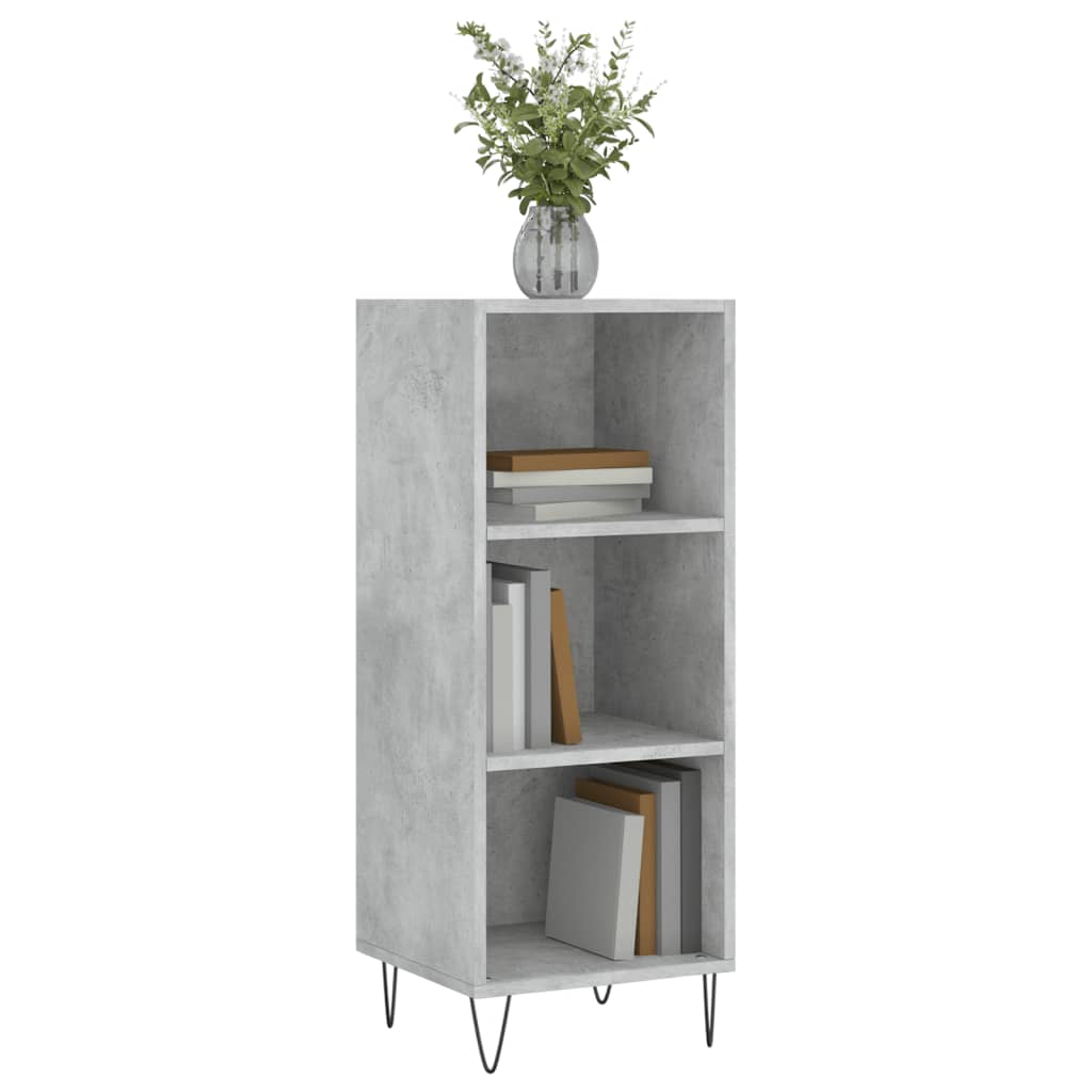 Dressoir 34,5x32,5x90 cm bewerkt hout betongrijs is nu te koop bij PeponiXL, paradijselijk wonen!