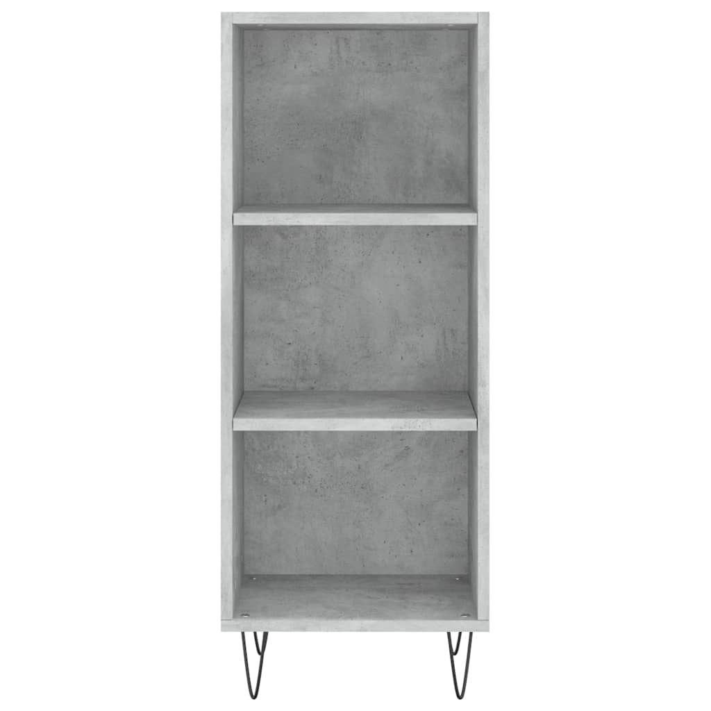 Dressoir 34,5x32,5x90 cm bewerkt hout betongrijs is nu te koop bij PeponiXL, paradijselijk wonen!