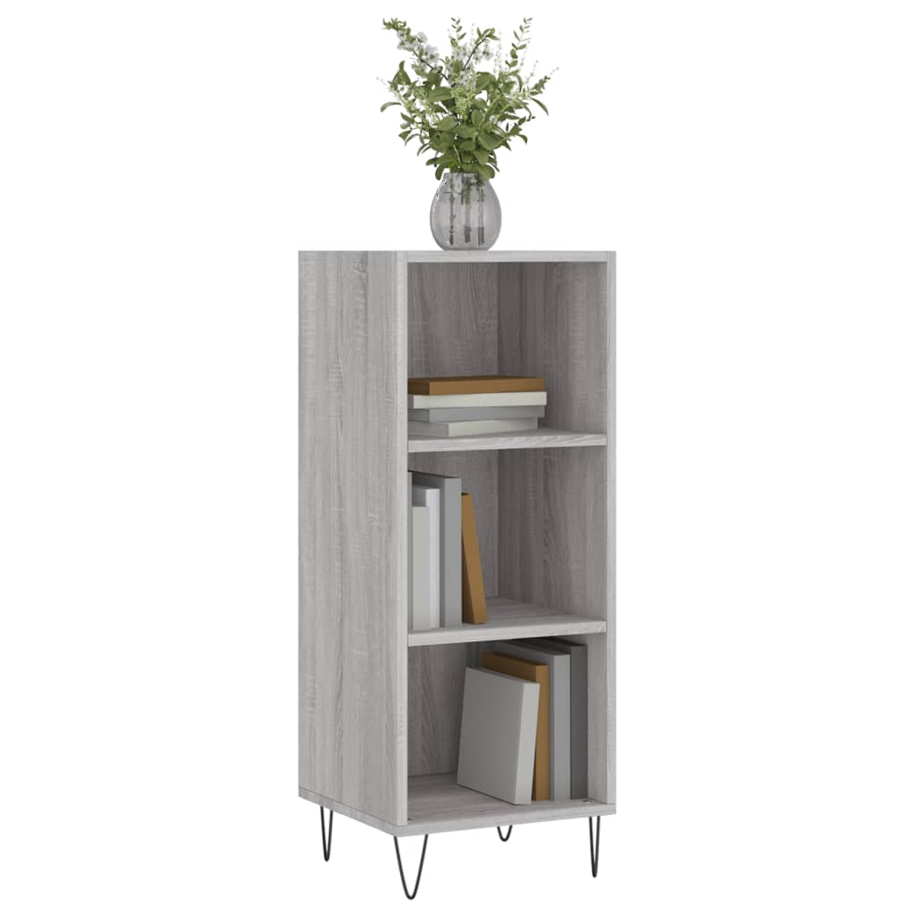 Dressoir 34,5x32,5x90 cm bewerkt hout grijs sonoma eikenkleurig is nu te koop bij PeponiXL, paradijselijk wonen!