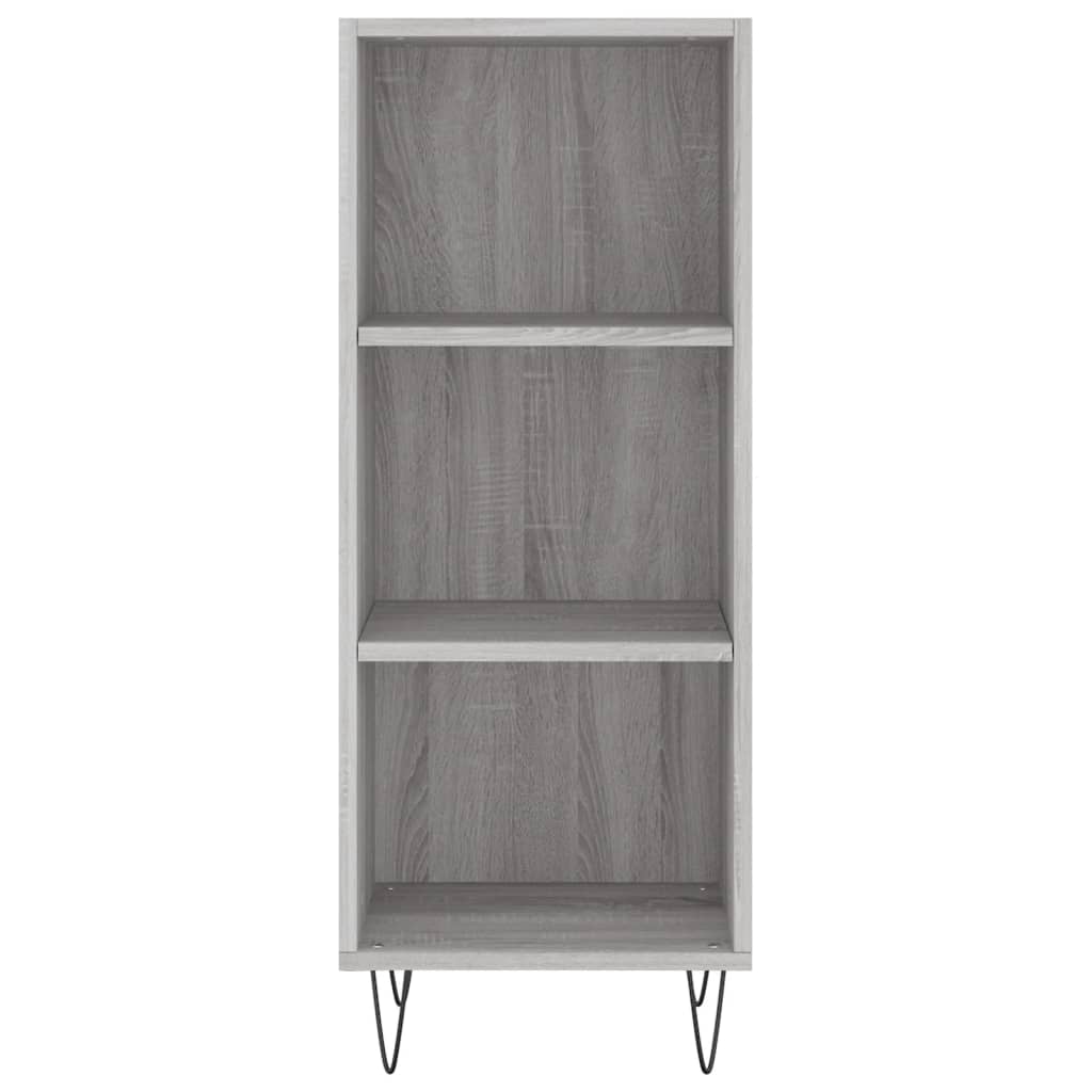 Dressoir 34,5x32,5x90 cm bewerkt hout grijs sonoma eikenkleurig is nu te koop bij PeponiXL, paradijselijk wonen!