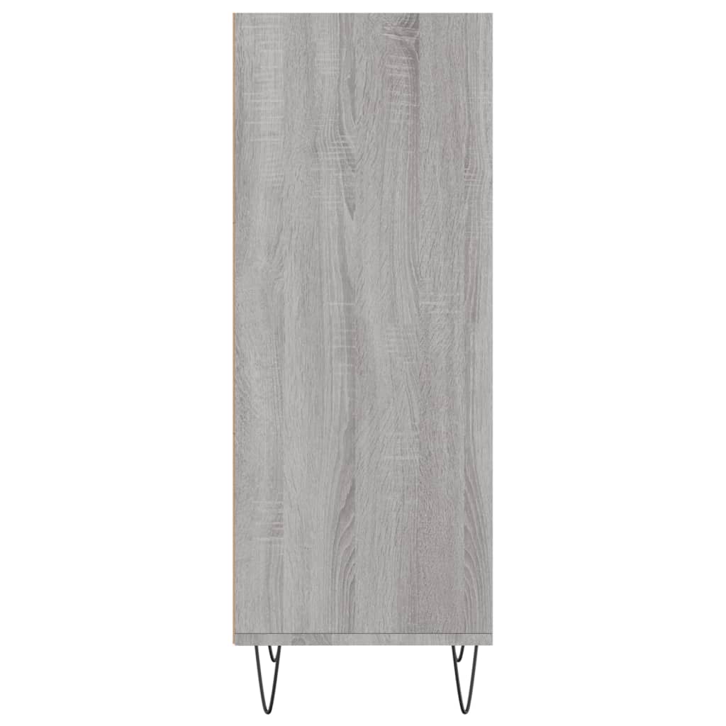 Dressoir 34,5x32,5x90 cm bewerkt hout grijs sonoma eikenkleurig is nu te koop bij PeponiXL, paradijselijk wonen!