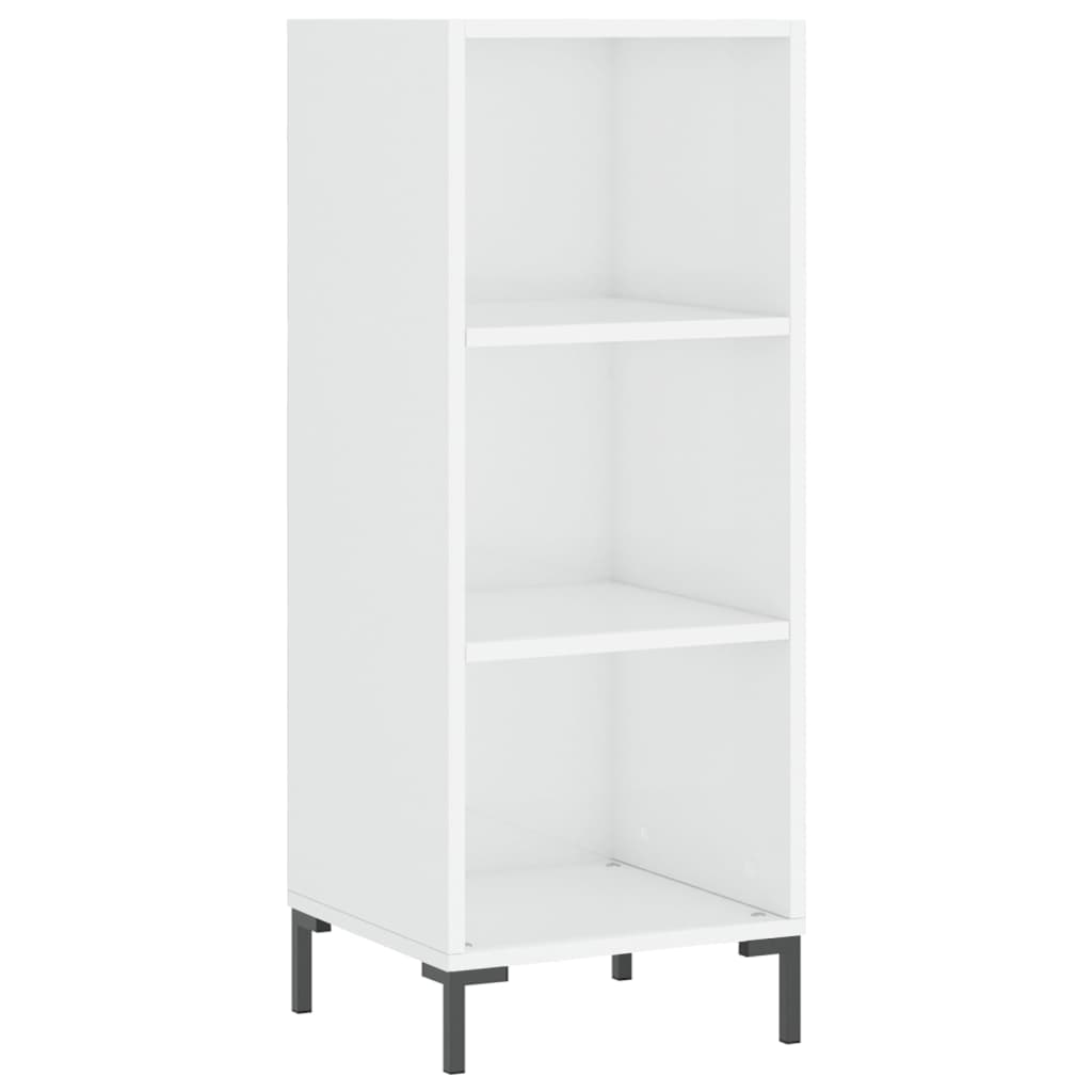 Dressoir 34,5x32,5x90 cm bewerkt hout hoogglans wit is nu te koop bij PeponiXL, paradijselijk wonen!