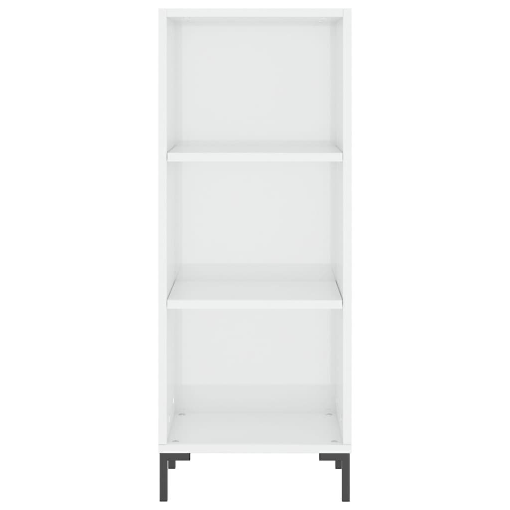 Dressoir 34,5x32,5x90 cm bewerkt hout hoogglans wit is nu te koop bij PeponiXL, paradijselijk wonen!