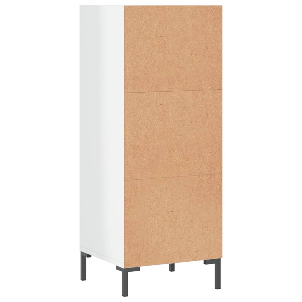 Dressoir 34,5x32,5x90 cm bewerkt hout hoogglans wit is nu te koop bij PeponiXL, paradijselijk wonen!