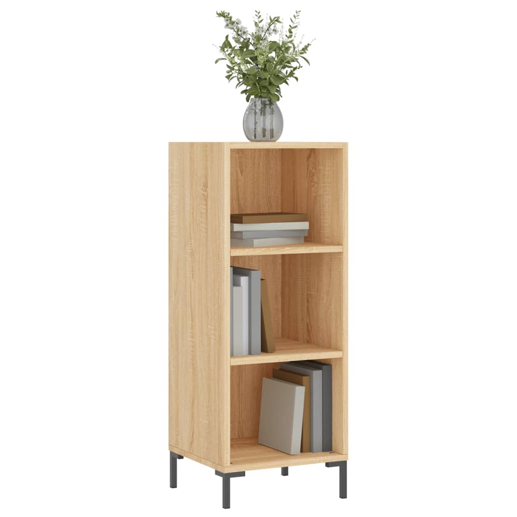 Dressoir 34,5x32,5x90 cm bewerkt hout sonoma eikenkleurig is nu te koop bij PeponiXL, paradijselijk wonen!