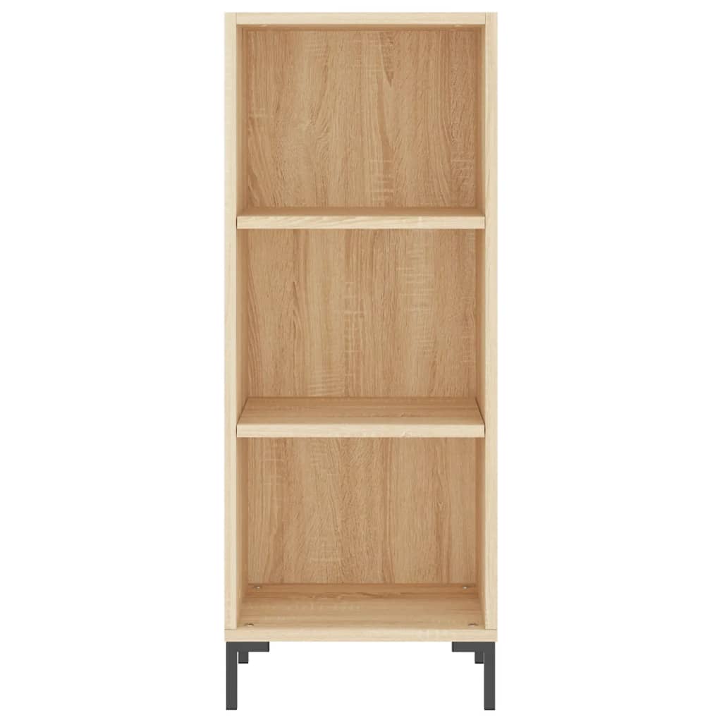 Dressoir 34,5x32,5x90 cm bewerkt hout sonoma eikenkleurig is nu te koop bij PeponiXL, paradijselijk wonen!