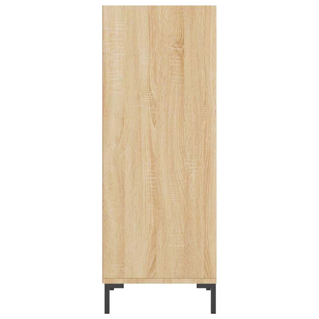 Dressoir 34,5x32,5x90 cm bewerkt hout sonoma eikenkleurig is nu te koop bij PeponiXL, paradijselijk wonen!