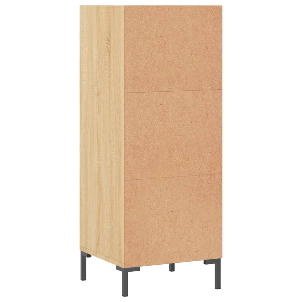 Dressoir 34,5x32,5x90 cm bewerkt hout sonoma eikenkleurig is nu te koop bij PeponiXL, paradijselijk wonen!