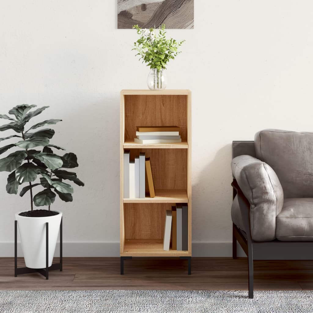 Dressoir 34,5x32,5x90 cm bewerkt hout sonoma eikenkleurig is nu te koop bij PeponiXL, paradijselijk wonen!