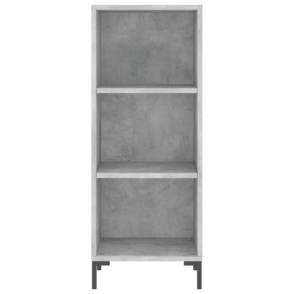 Dressoir 34,5x32,5x90 cm bewerkt hout betongrijs is nu te koop bij PeponiXL, paradijselijk wonen!