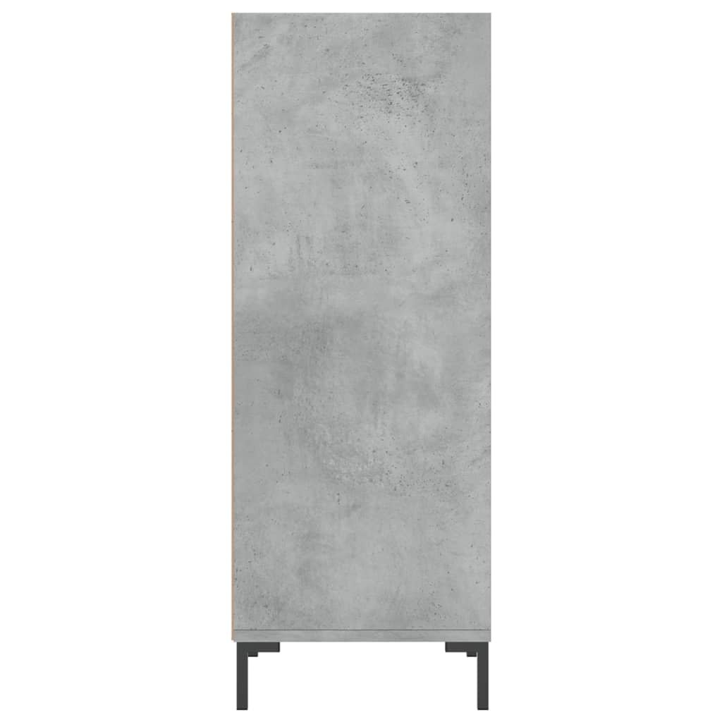 Dressoir 34,5x32,5x90 cm bewerkt hout betongrijs is nu te koop bij PeponiXL, paradijselijk wonen!