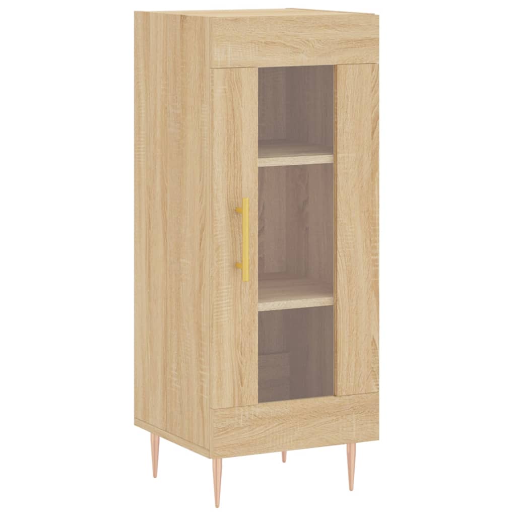 Dressoir 34,5x34x90 cm bewerkt hout sonoma eiken is nu te koop bij PeponiXL, paradijselijk wonen!