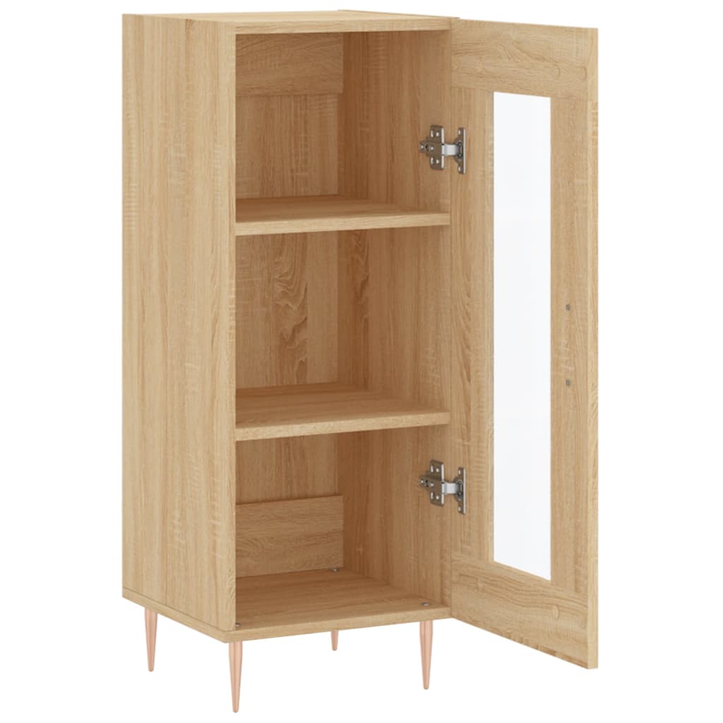 Dressoir 34,5x34x90 cm bewerkt hout sonoma eiken is nu te koop bij PeponiXL, paradijselijk wonen!