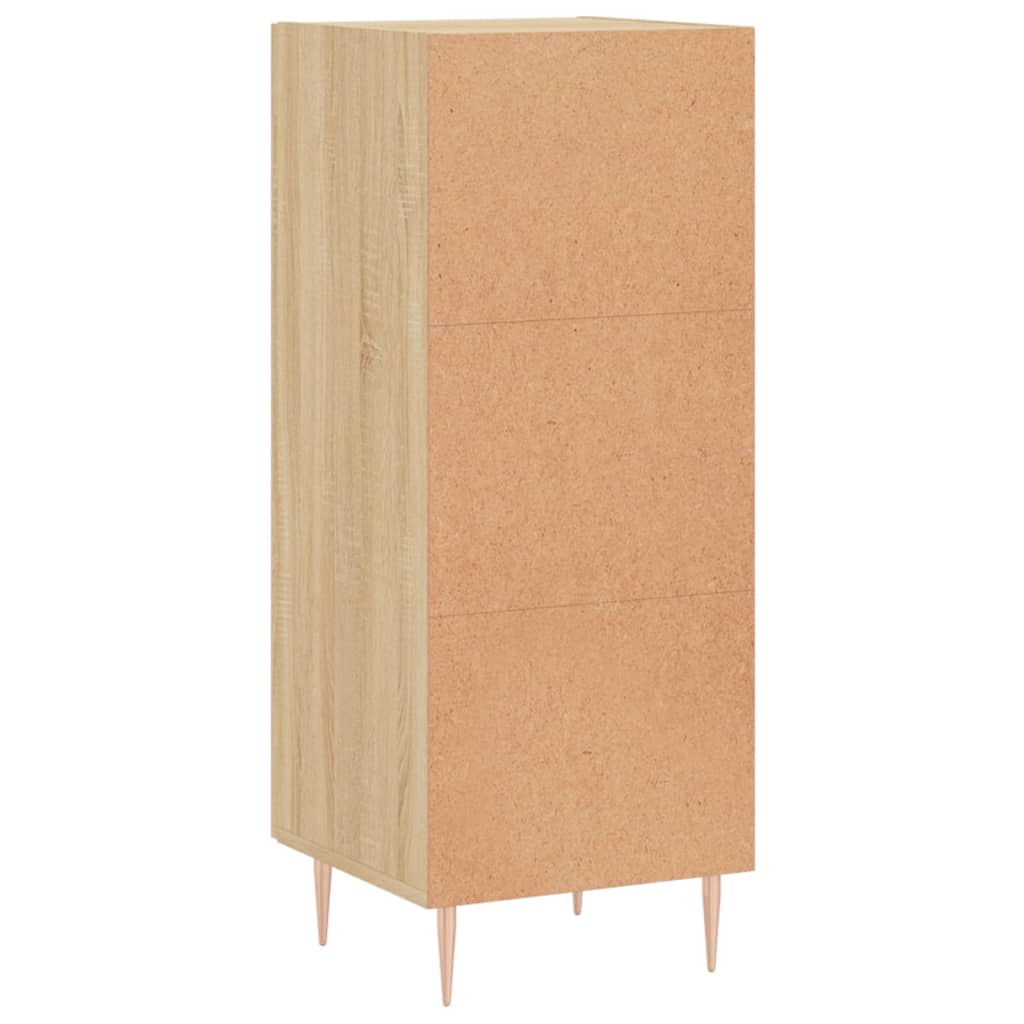 Dressoir 34,5x34x90 cm bewerkt hout sonoma eiken is nu te koop bij PeponiXL, paradijselijk wonen!