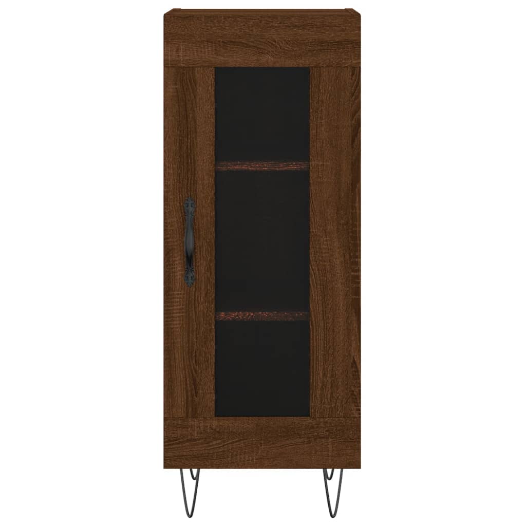 Dressoir 34,5x34x90 cm bewerkt hout bruin eikenkleur is nu te koop bij PeponiXL, paradijselijk wonen!
