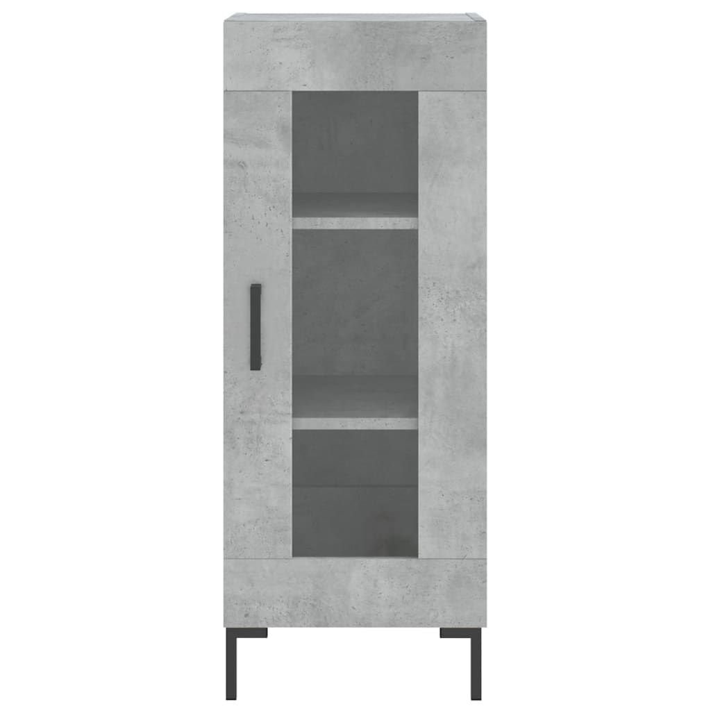 Dressoir 34,5x34x90 cm bewerkt hout betongrijs is nu te koop bij PeponiXL, paradijselijk wonen!