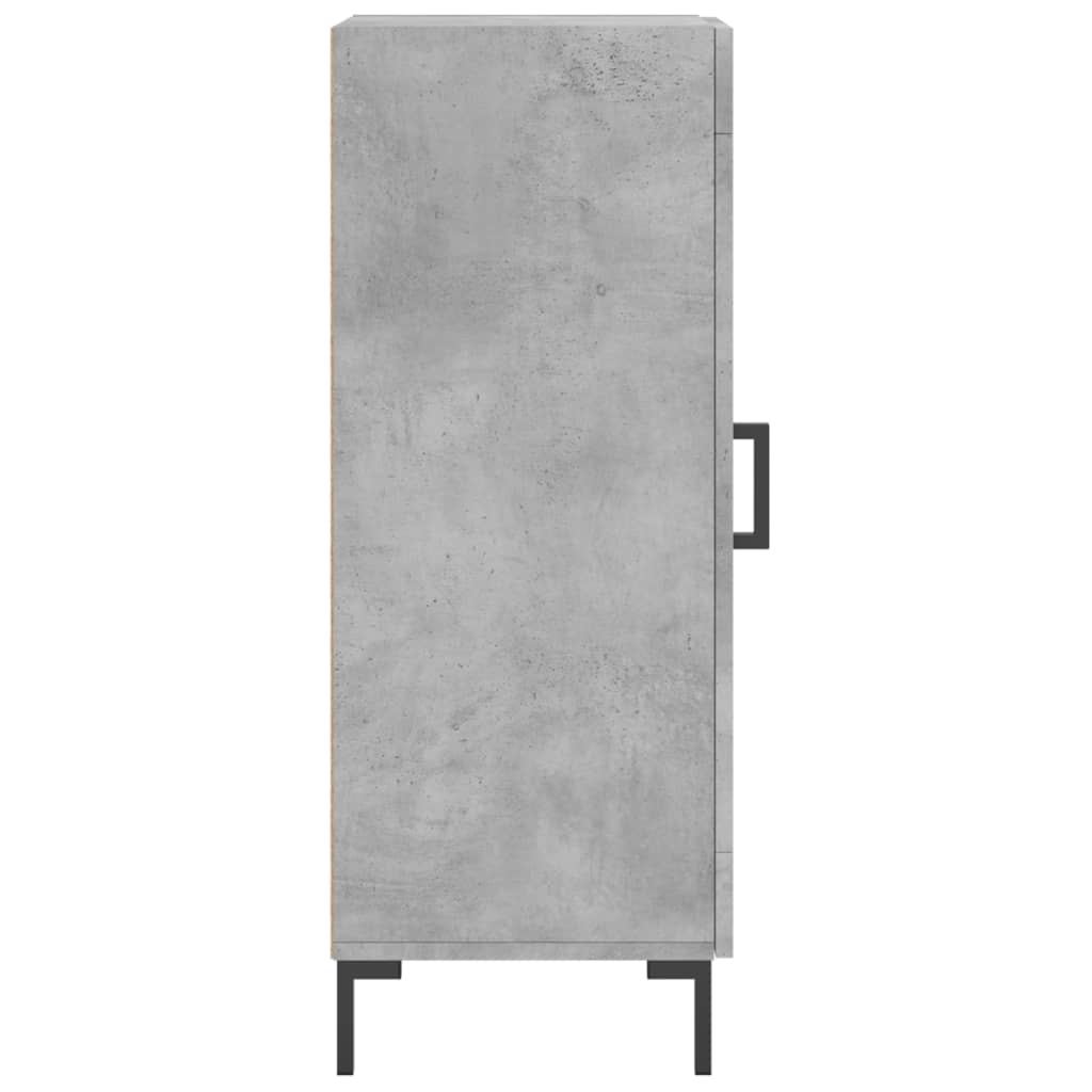 Dressoir 34,5x34x90 cm bewerkt hout betongrijs is nu te koop bij PeponiXL, paradijselijk wonen!