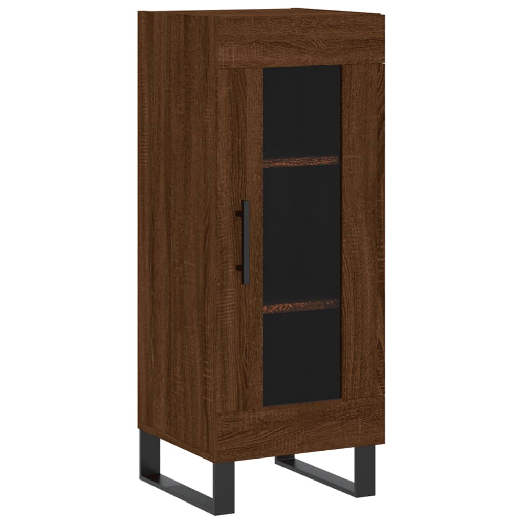 Dressoir 34,5x34x90 cm bewerkt hout bruin eikenkleur is nu te koop bij PeponiXL, paradijselijk wonen!