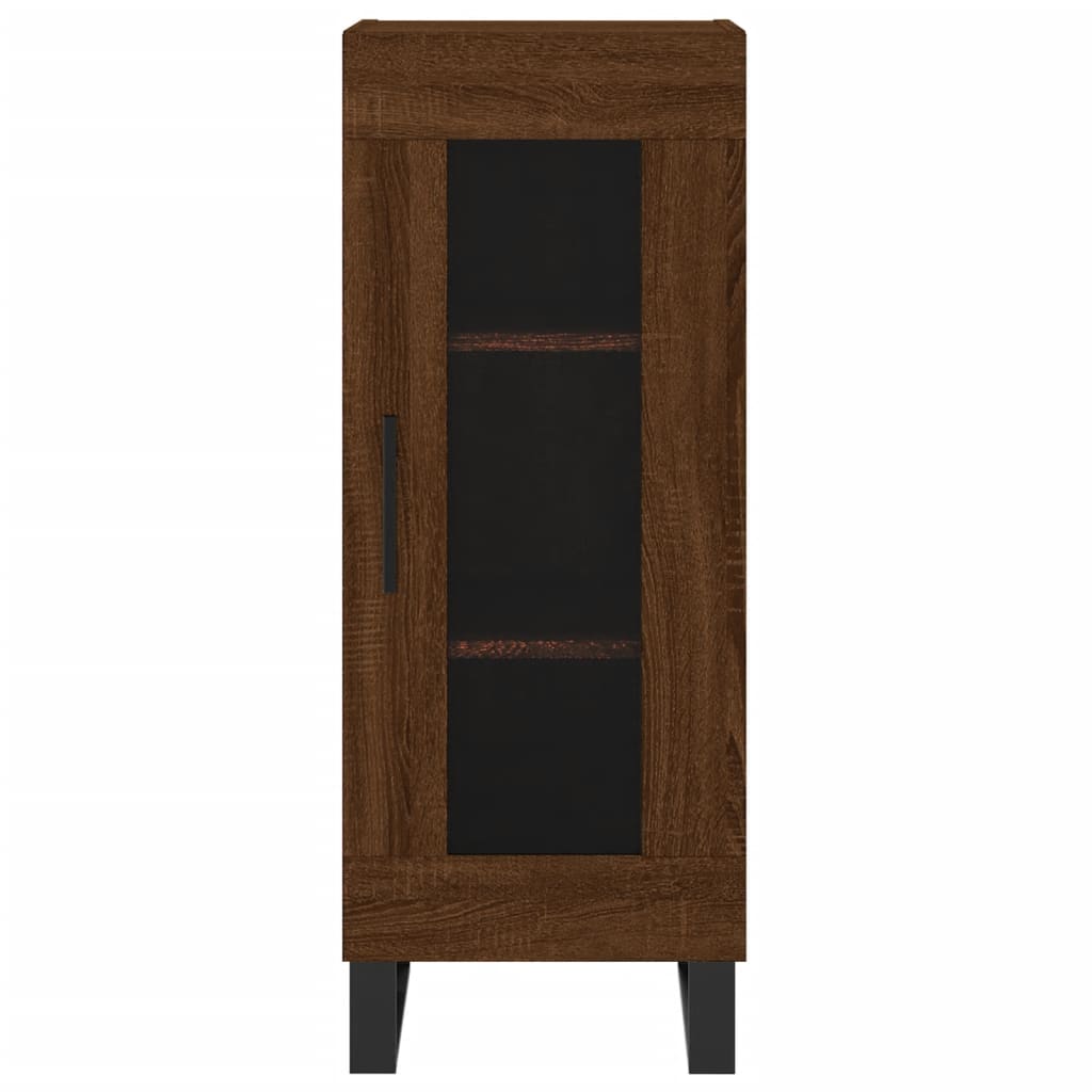 Dressoir 34,5x34x90 cm bewerkt hout bruin eikenkleur is nu te koop bij PeponiXL, paradijselijk wonen!