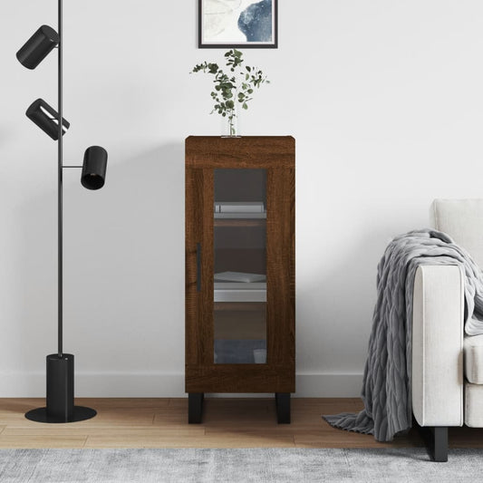 Dressoir 34,5x34x90 cm bewerkt hout bruin eikenkleur is nu te koop bij PeponiXL, paradijselijk wonen!