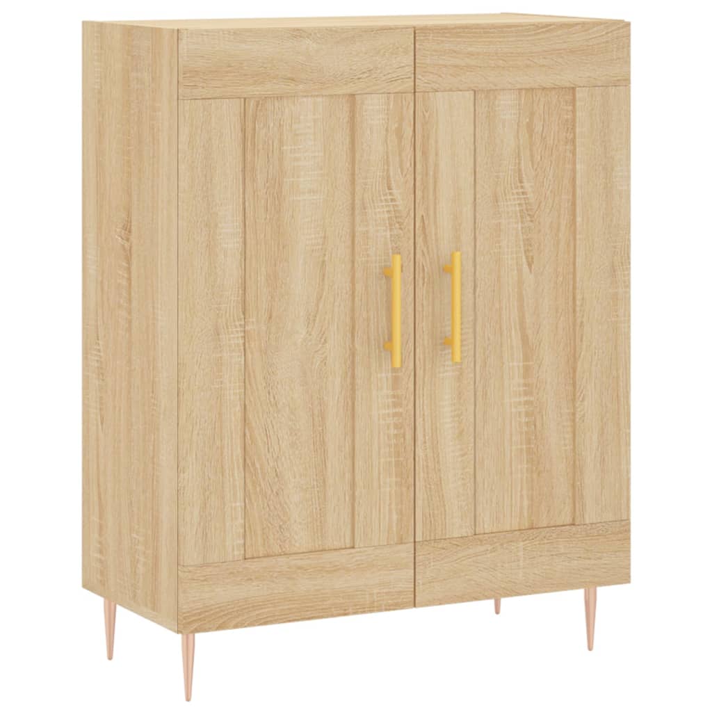 Dressoir 69,5x34x90 cm bewerkt hout sonoma eikenkleurig is nu te koop bij PeponiXL, paradijselijk wonen!