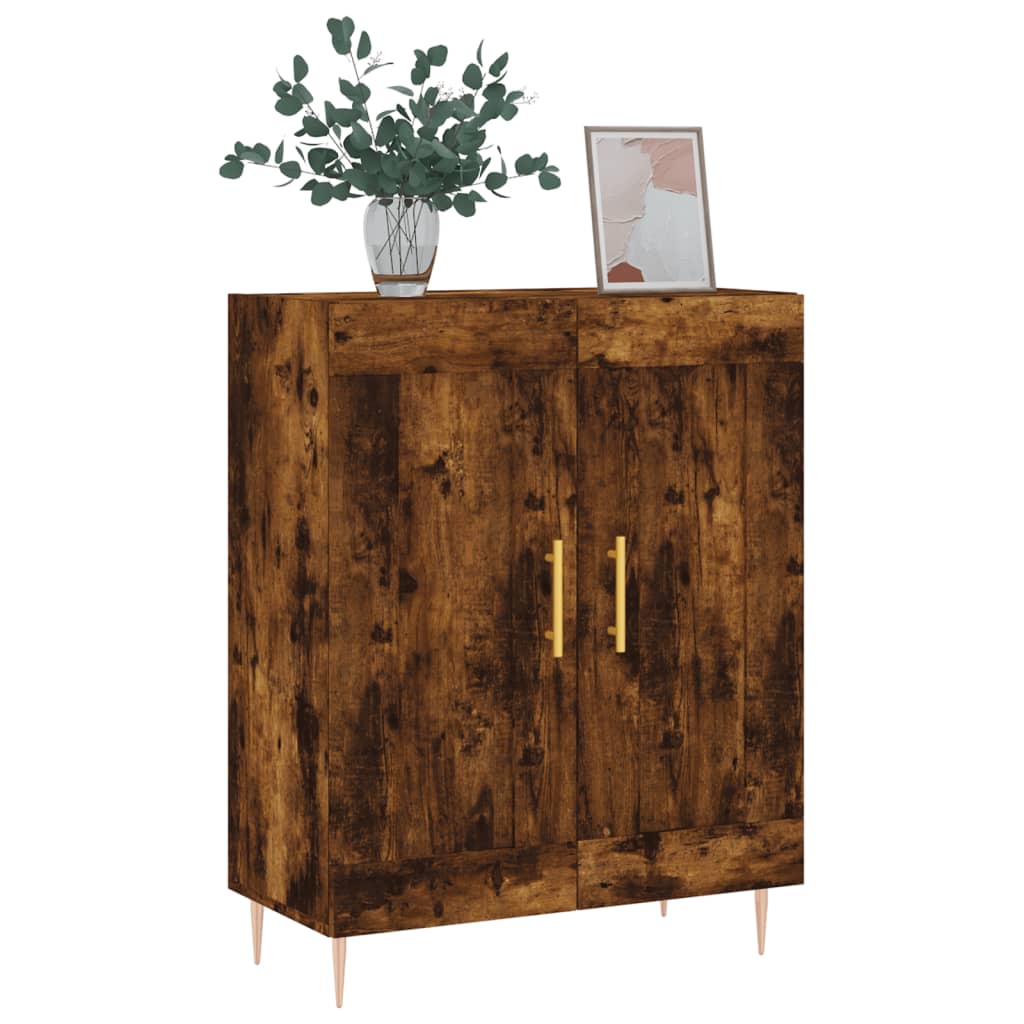 Dressoir 69,5x34x90 cm bewerkt hout gerookt eikenkleurig is nu te koop bij PeponiXL, paradijselijk wonen!