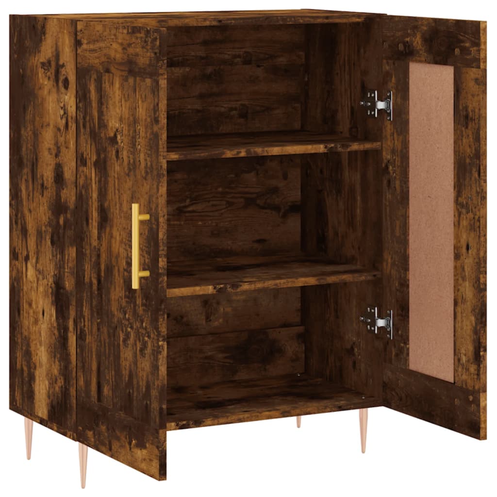 Dressoir 69,5x34x90 cm bewerkt hout gerookt eikenkleurig is nu te koop bij PeponiXL, paradijselijk wonen!