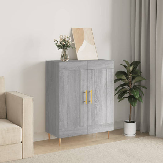Dressoir 69,5x34x90 cm bewerkt hout grijs sonoma eikenkleurig is nu te koop bij PeponiXL, paradijselijk wonen!