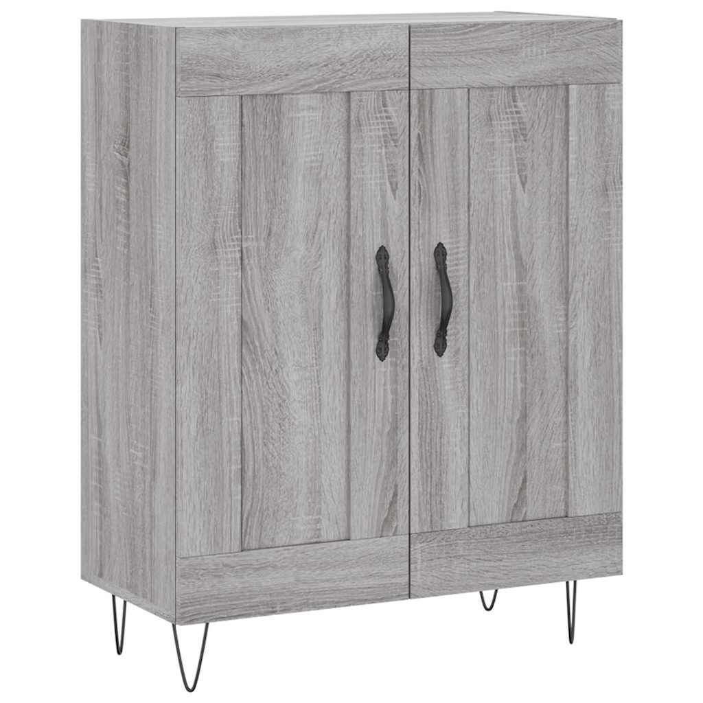Dressoir 69,5x34x90 cm bewerkt hout grijs sonoma eikenkleurig is nu te koop bij PeponiXL, paradijselijk wonen!
