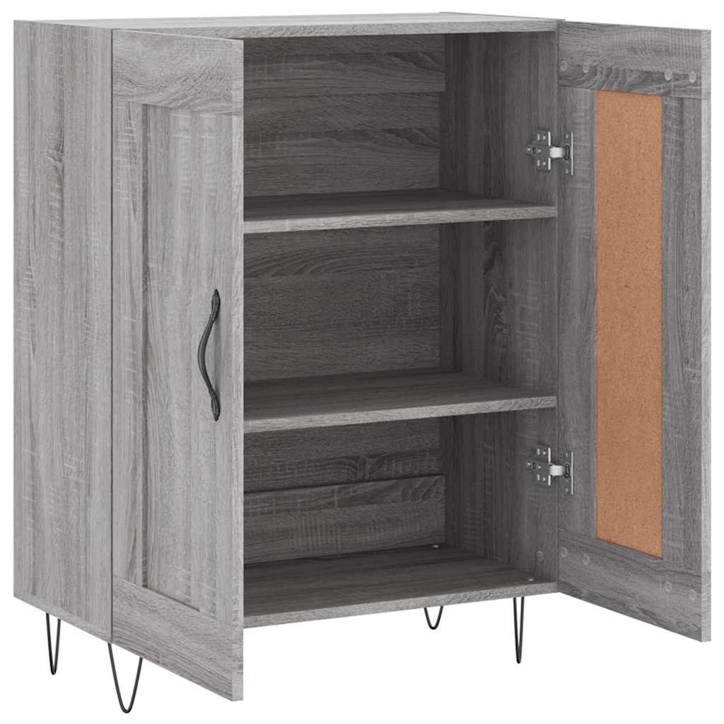 Dressoir 69,5x34x90 cm bewerkt hout grijs sonoma eikenkleurig is nu te koop bij PeponiXL, paradijselijk wonen!