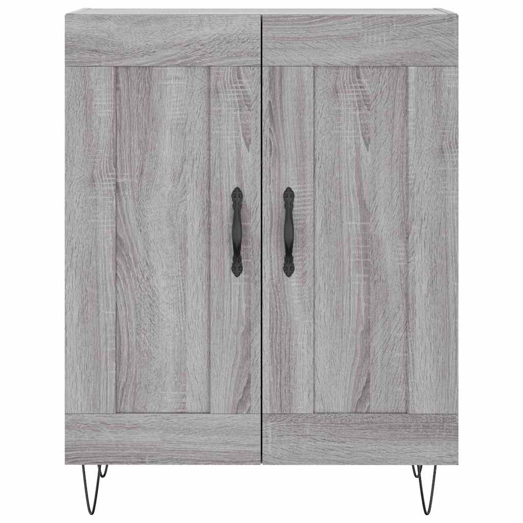 Dressoir 69,5x34x90 cm bewerkt hout grijs sonoma eikenkleurig is nu te koop bij PeponiXL, paradijselijk wonen!