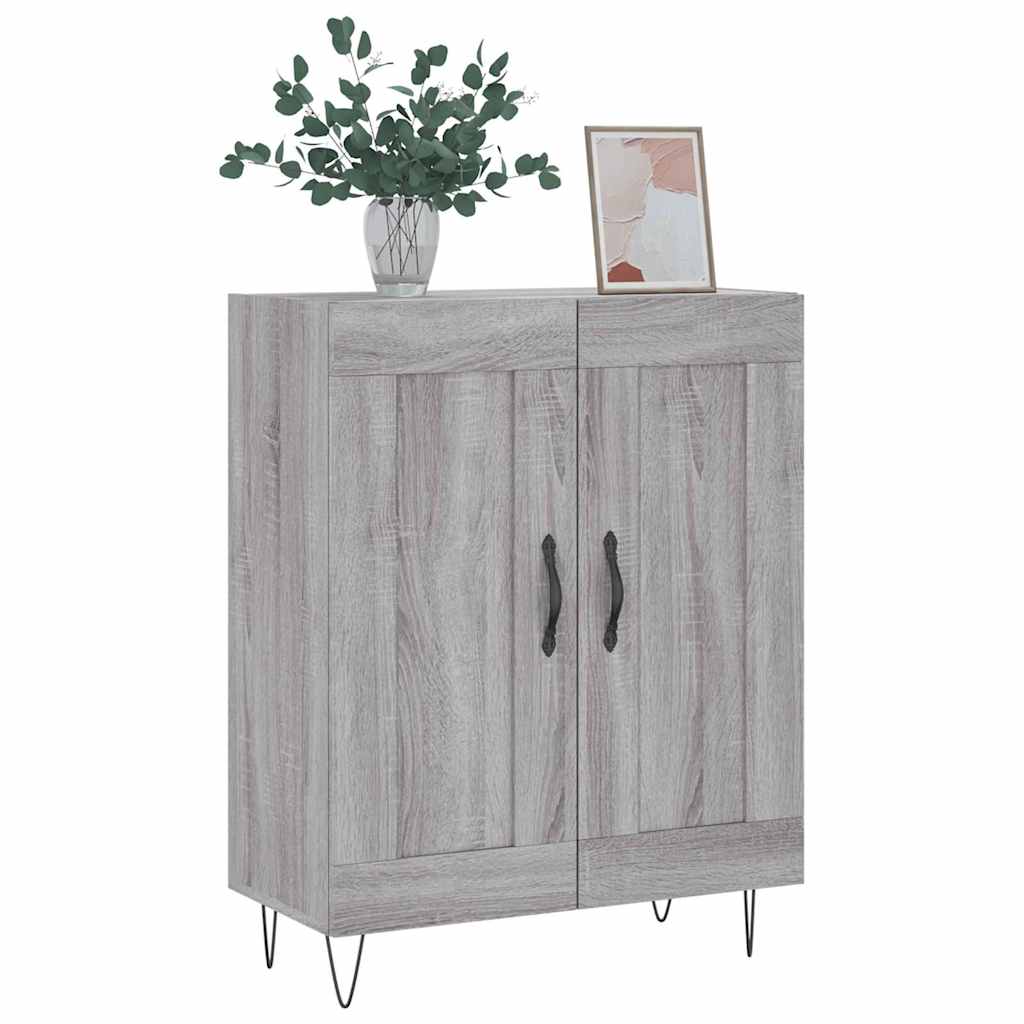 Dressoir 69,5x34x90 cm bewerkt hout grijs sonoma eikenkleurig is nu te koop bij PeponiXL, paradijselijk wonen!