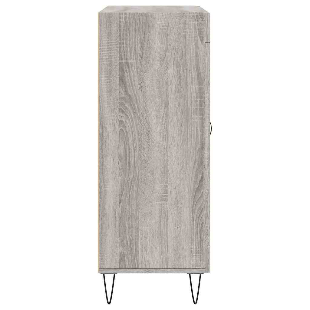 Dressoir 69,5x34x90 cm bewerkt hout grijs sonoma eikenkleurig is nu te koop bij PeponiXL, paradijselijk wonen!
