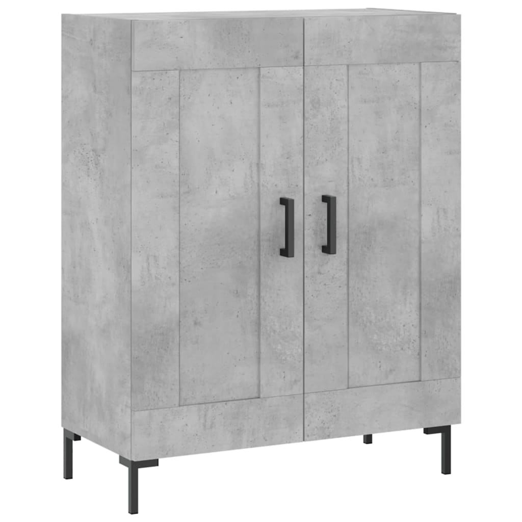 Dressoir 69,5x34x90 cm bewerkt hout betongrijs is nu te koop bij PeponiXL, paradijselijk wonen!