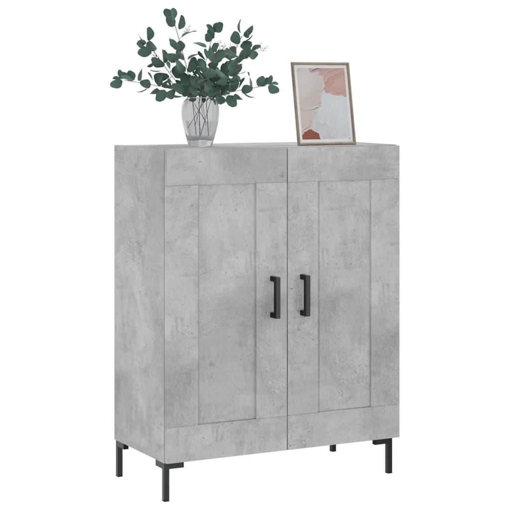 Dressoir 69,5x34x90 cm bewerkt hout betongrijs is nu te koop bij PeponiXL, paradijselijk wonen!
