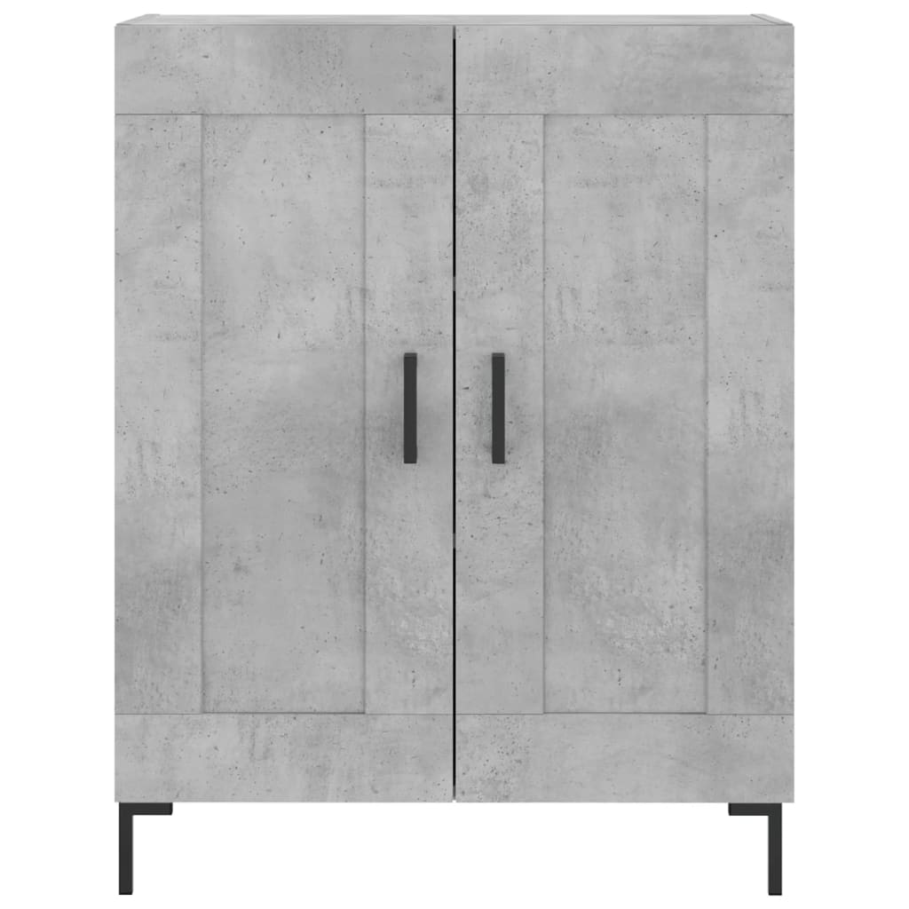 Dressoir 69,5x34x90 cm bewerkt hout betongrijs is nu te koop bij PeponiXL, paradijselijk wonen!