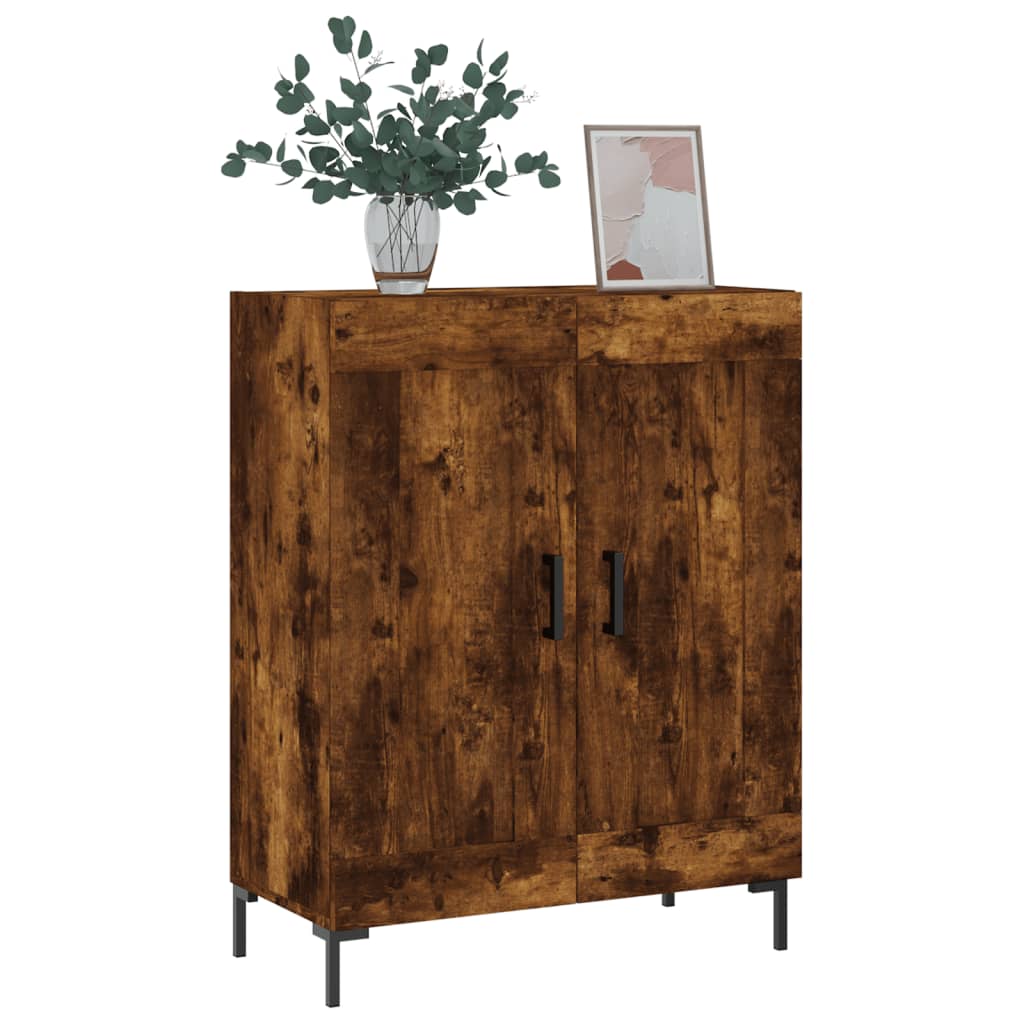 Dressoir 69,5x34x90 cm bewerkt hout gerookt eikenkleurig is nu te koop bij PeponiXL, paradijselijk wonen!
