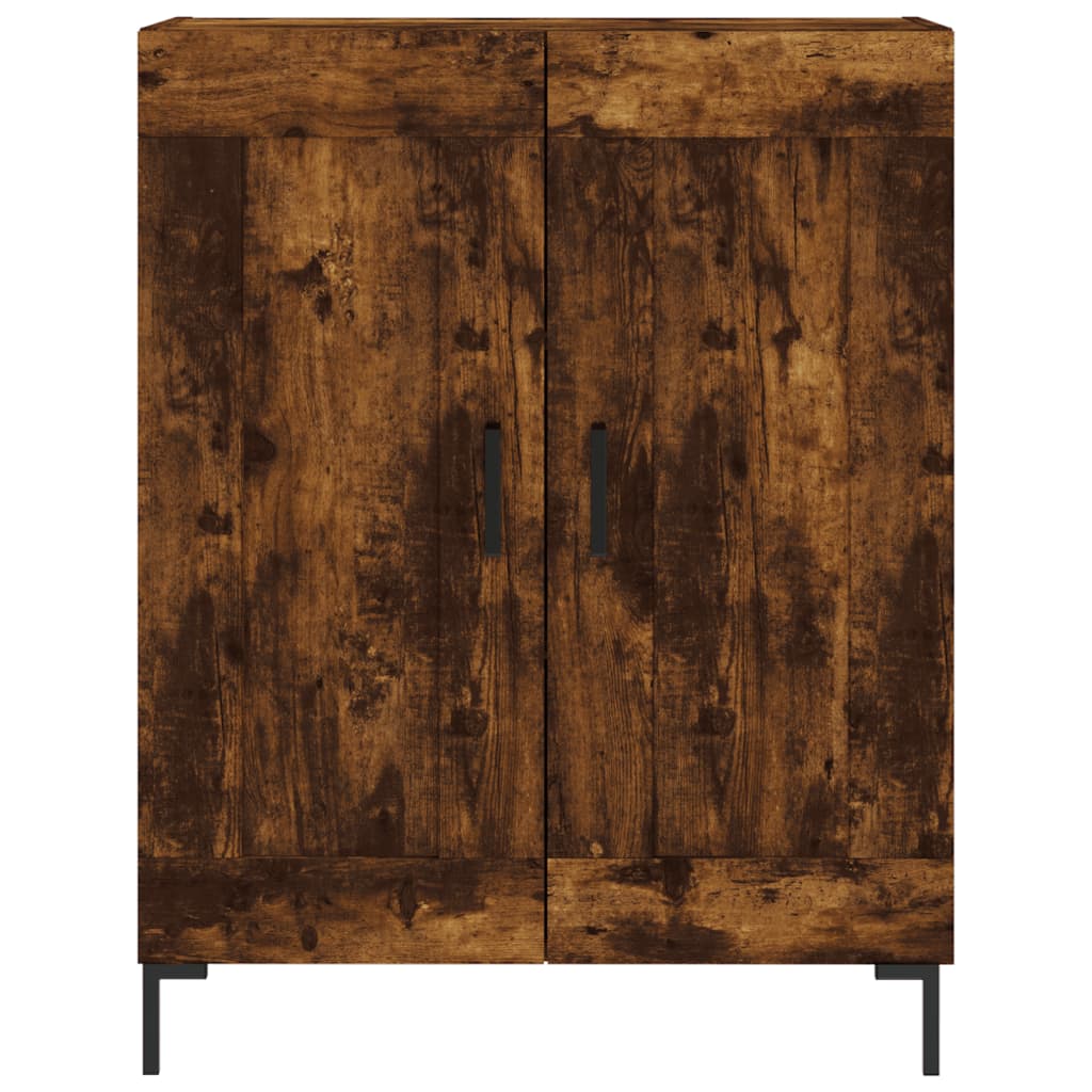 Dressoir 69,5x34x90 cm bewerkt hout gerookt eikenkleurig is nu te koop bij PeponiXL, paradijselijk wonen!
