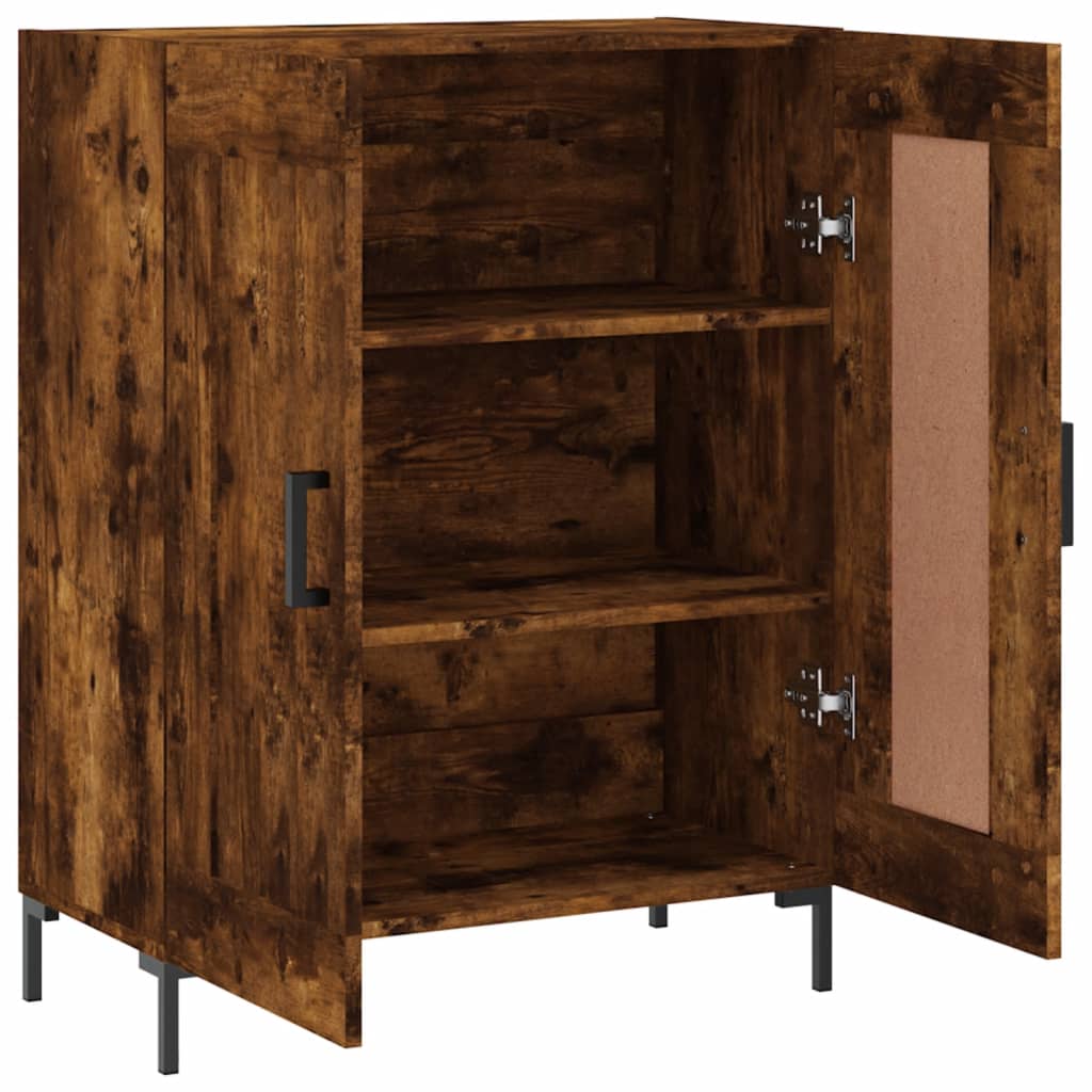 Dressoir 69,5x34x90 cm bewerkt hout gerookt eikenkleurig is nu te koop bij PeponiXL, paradijselijk wonen!