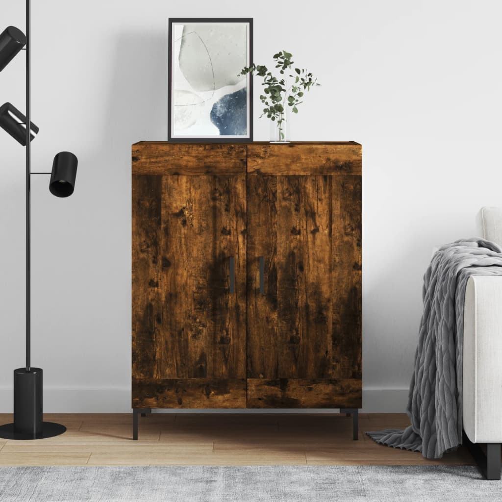 Dressoir 69,5x34x90 cm bewerkt hout gerookt eikenkleurig is nu te koop bij PeponiXL, paradijselijk wonen!